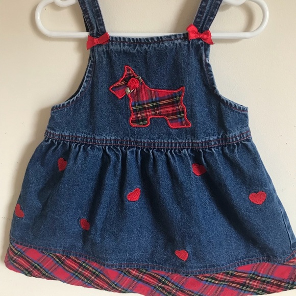 Rare Vintage 1970’s Scottish Dogie Heart Dress - Picture 6 of 7